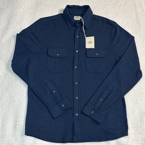 FAHERTY Legend™ Sweater Shirt - Brighton Navy Twill M NWT $178 retail